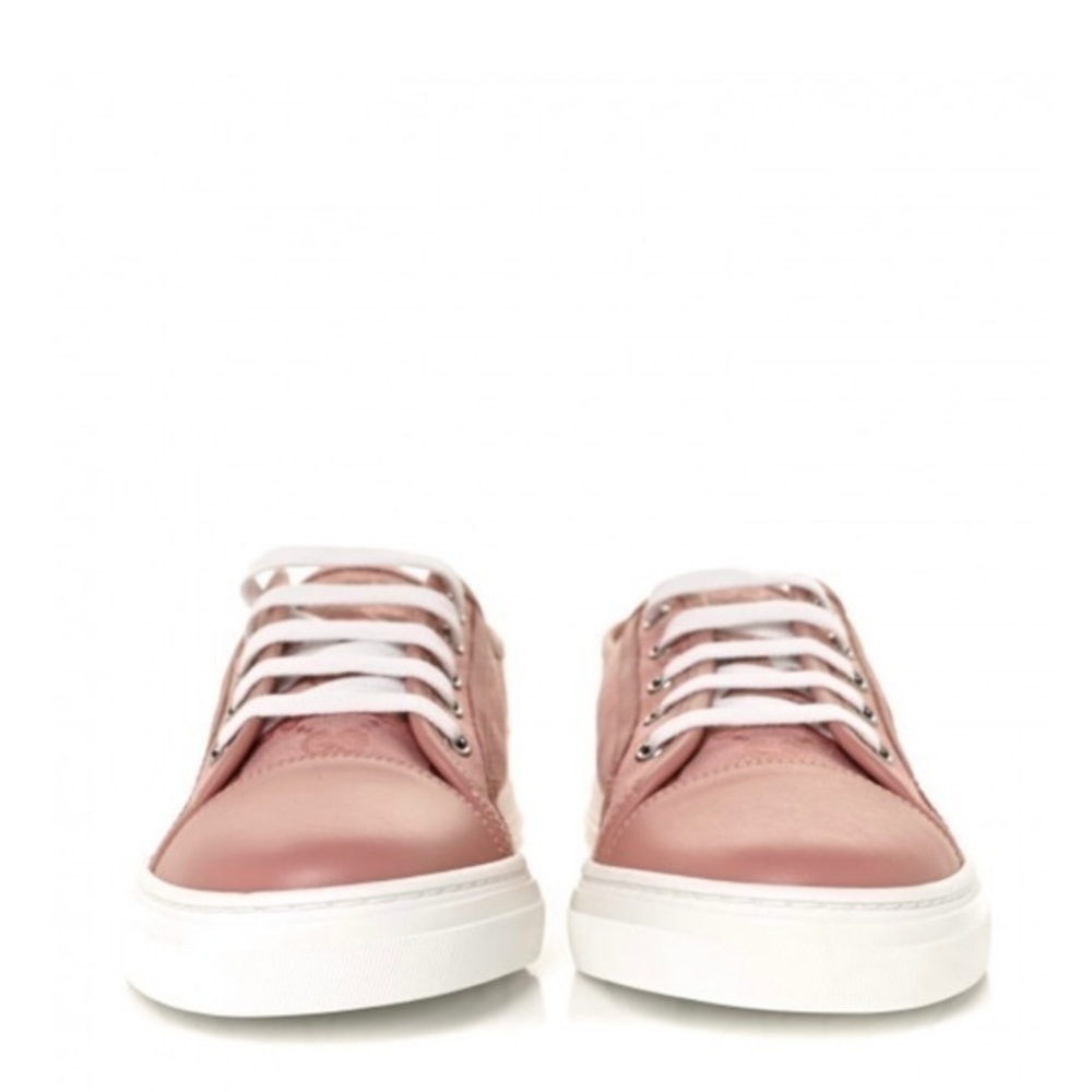 Gucci GG Monogram Calfskin Womens Pink Low Top Sneakers - Picture 5 of 9